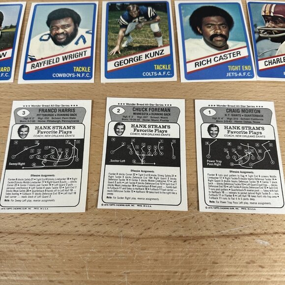 1976 Topps Wonder Bread Vintage Football All Stars Complete Set 1-24 - Picture 2 of 2
